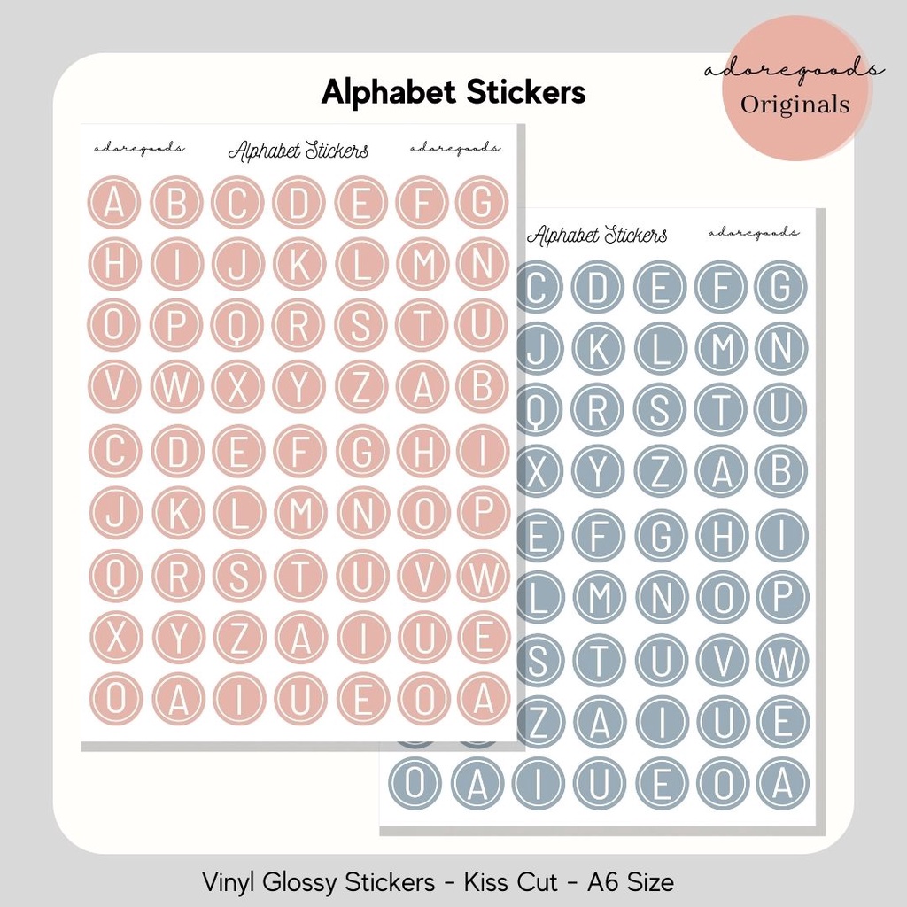 

Sticker Journal Bujo Alphabet Alfabet