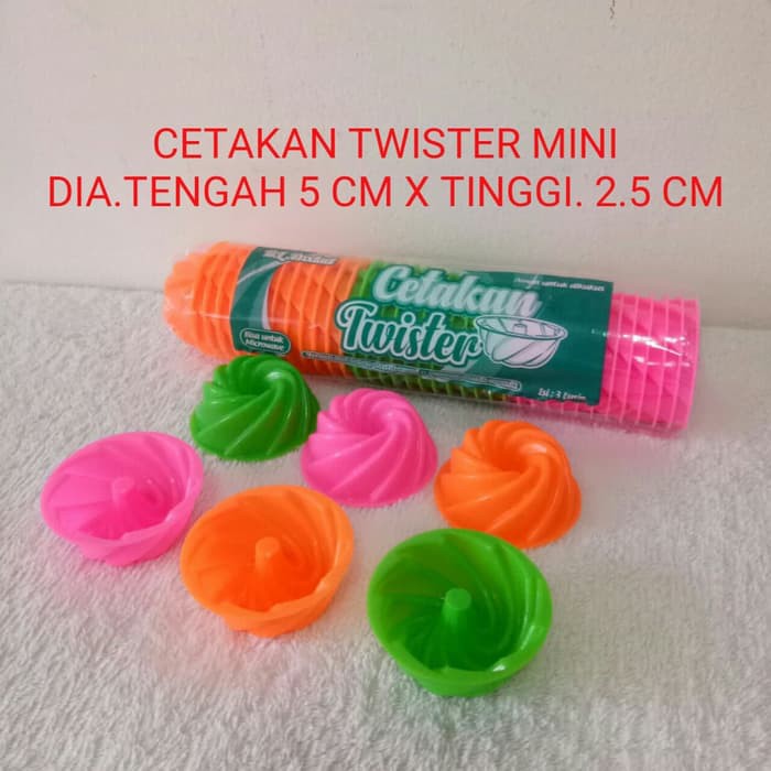 12Pcs Cetakan Kue Putu Ayu Spiral Jasmine Mawar Tulip talam Belimbing Wajik Teratai / Coklat / Kue Kering Twister / Ager Agar / Puding / Jelly / Bolu