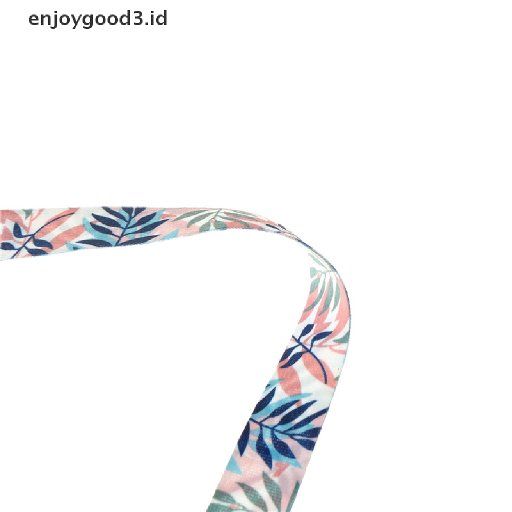 Rready Stock Tali lanyard Motif Daun Untuk Kartu ID / Handphone (ID)