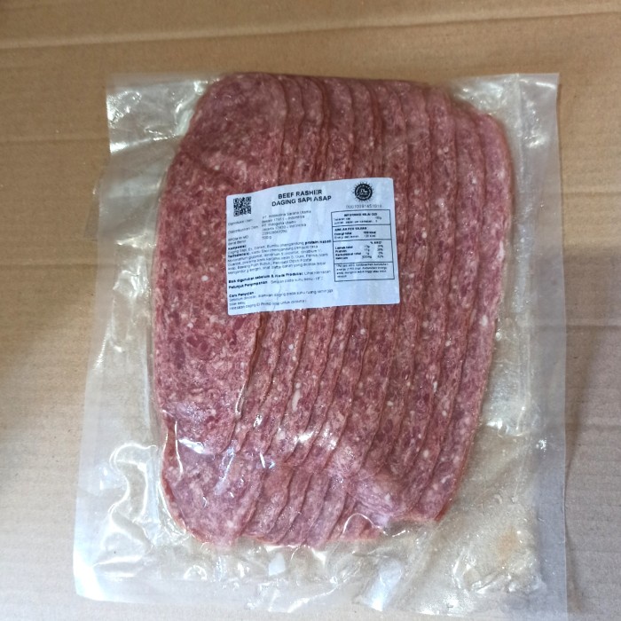 

Daging Asap - Beef Rasher 500 Gram Frozen Daging Asap Olahan