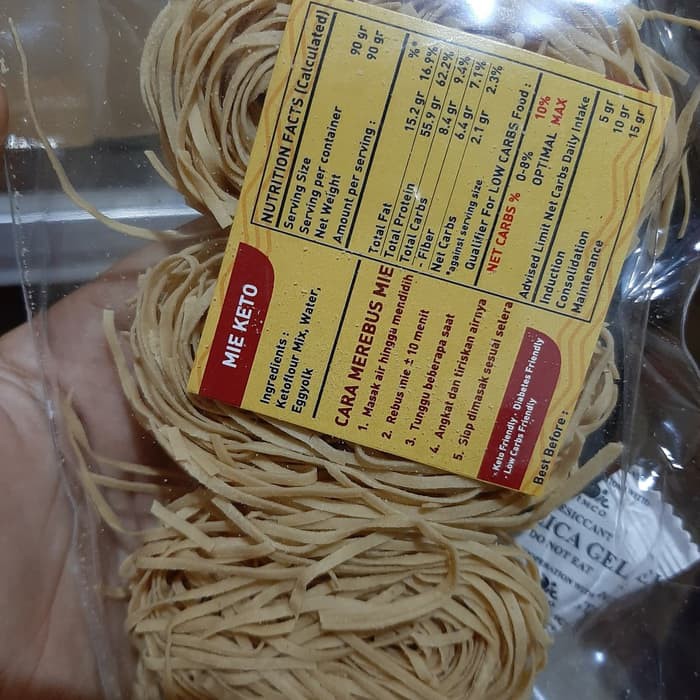 

Mie Kering KETO Low Carbo