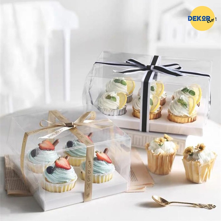 BOX CUPCAKE Box Muffin Box Kue Ulang Tahun Packaging Kue Box Mika Kue