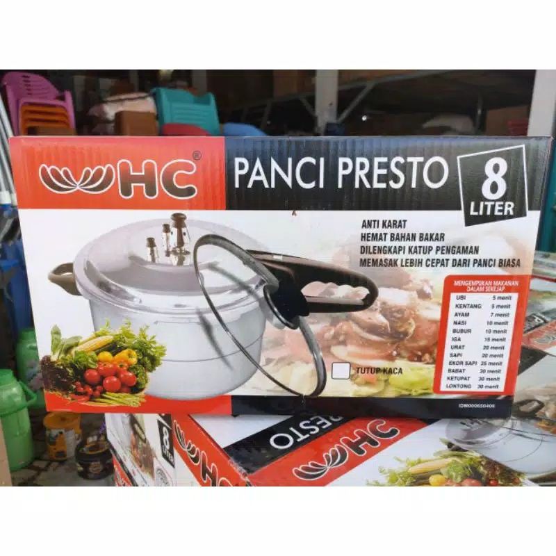 Promo Panci Presto HC Happy Call 8 Liter 3 Fungsi Pressure Cooker 24 CM Alumunium Aman Awet ORI Best