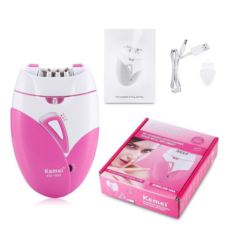 Kemei KM-189A Mesin Cukur Wanita, Alat Cukur Elektrik