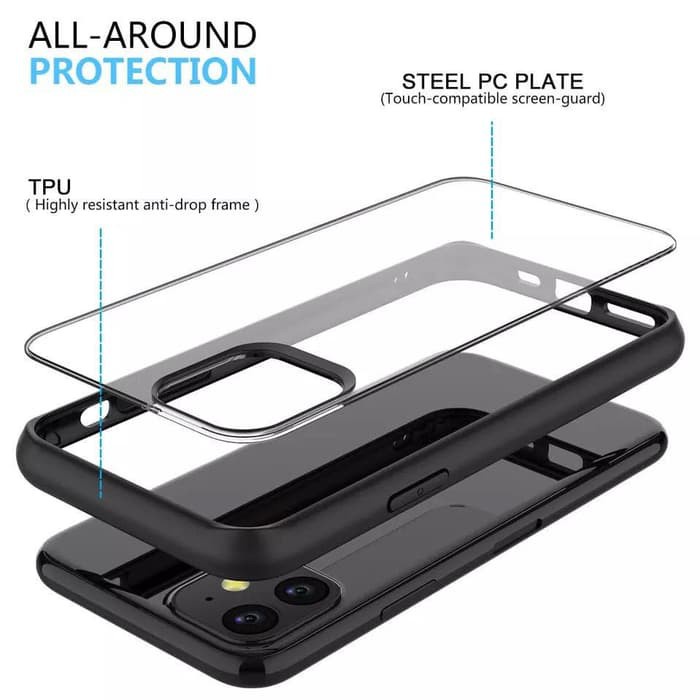 Case LIKGUS ORIGINAL iPhone 13 13PRO 13PROMAX 12 12PRO 12PROMAX 11 11PRO 11 PROMAX X XS XR XSMAX 7 8 7+ 8+ SE-2020 SE3-2022 Hard Case ACRYLIC Anti Yellow-Kuning Hardcase Side Softcase Sof XUNDD Shock Precise Card Holes Design Clear Bening 2 3 PRO MAX Plus