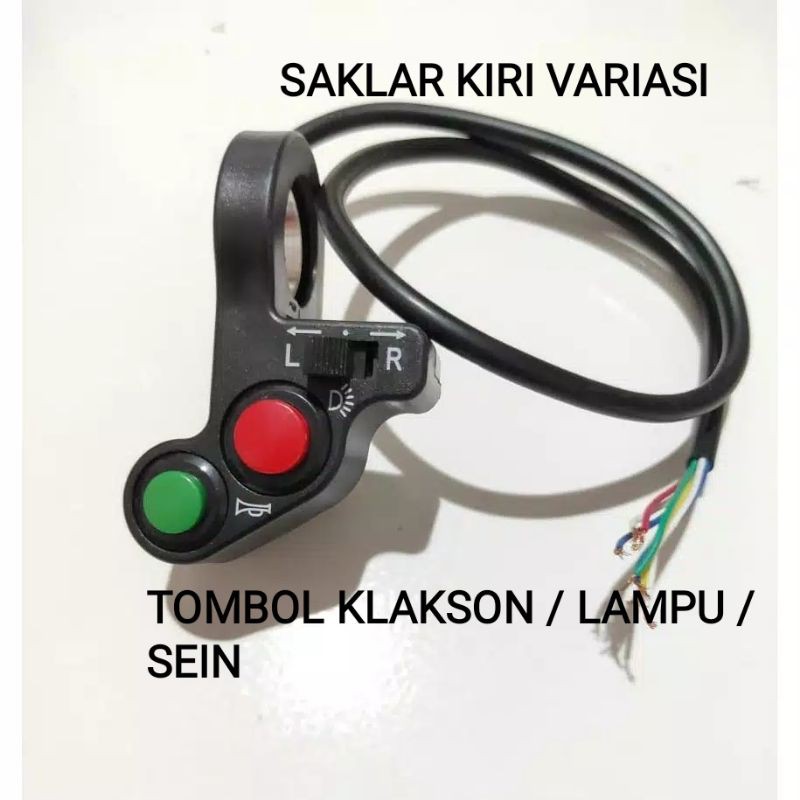 Saklar Kiri Variasi Saklar Kiri Tombol Lampu Tembak Tombol Klakson Saklar Tombol Universal KING