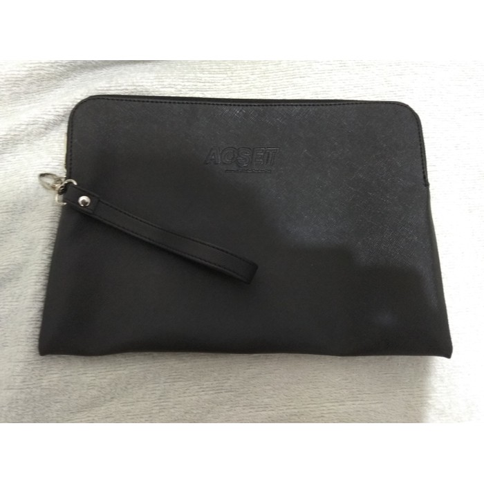 Tas pria wanita fashion handbag clutch kulit sintesis