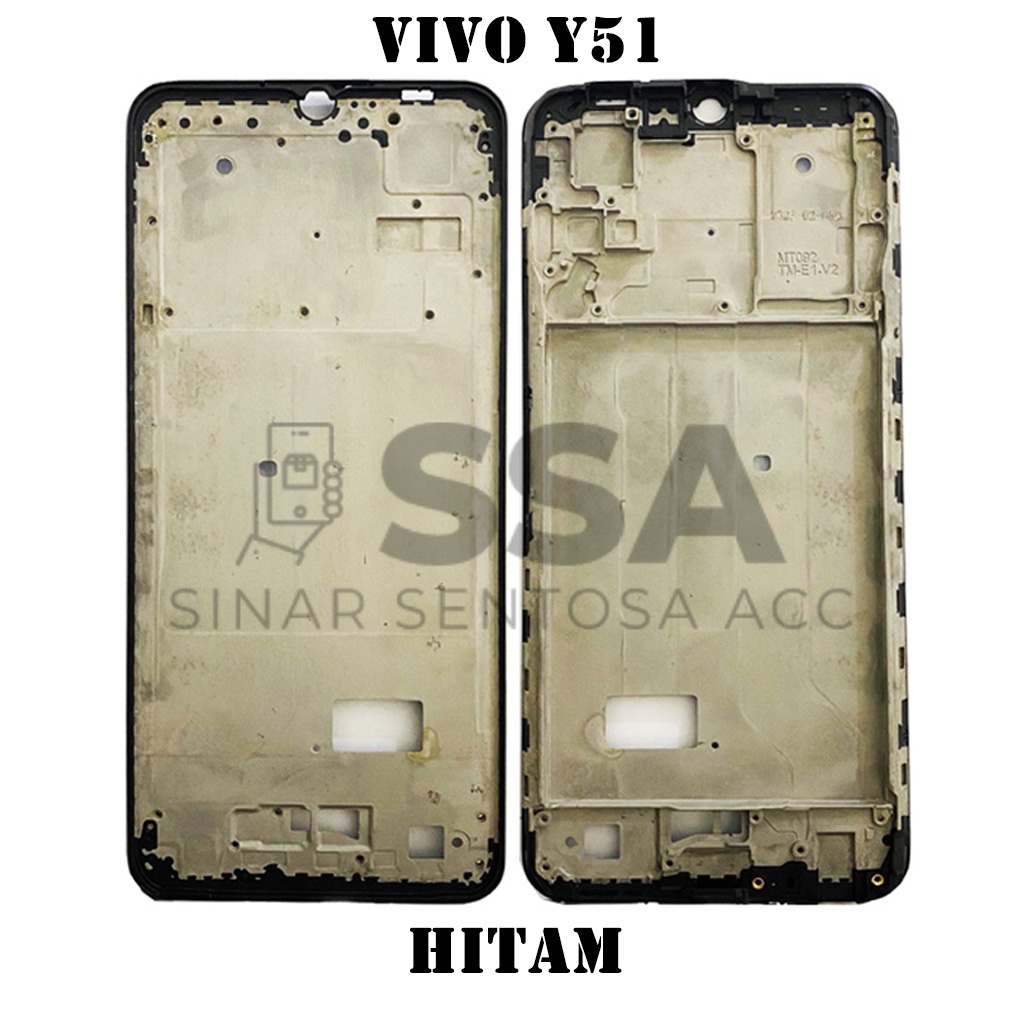 Tulang Tengah Middle Frame LCD Vivo Y51 2020 Original 100% Tulang Casing Bezel Bezzel Bazel Handphone HP Ori Original Awet Murah Y 51