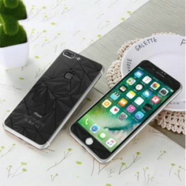 Tempered Glass iPhone 8 Front,Back 3D Diamond