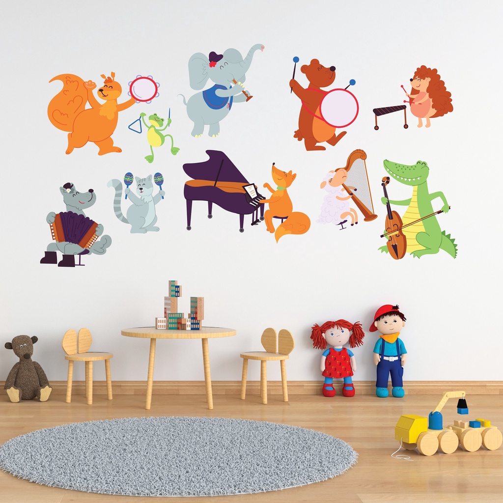 #42 Free Sticker Lampu Sticker Kamar Anak Tema Animal Wall sticker termurah stiker hewan/stiker anak/ stiker dinding