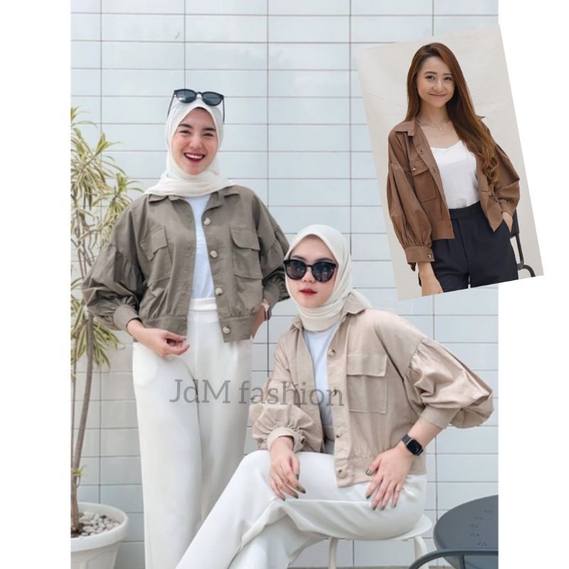 JDM CROP LINEN OUTHER HIT SELEPGRAM KEMEJA CROP OVERSIZE