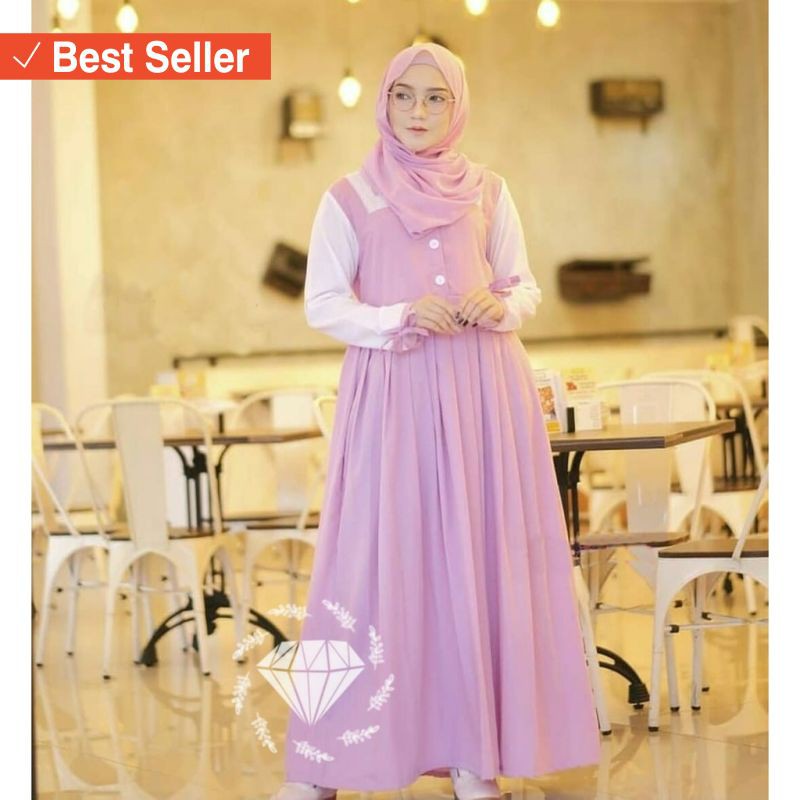 FASHION ALA KOREA BLACKPINK MURAH MERIAH / MAXI JEMMA / DAILY DRESS MAXI MUSLIMAH CASUAL