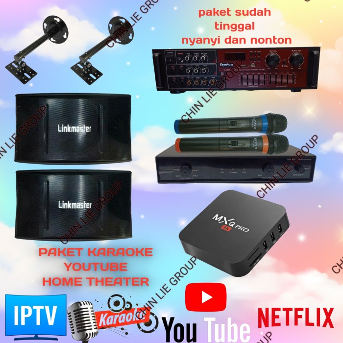 Paket Karaoke Amplifier Digital Smart Box Android BERGARANSI