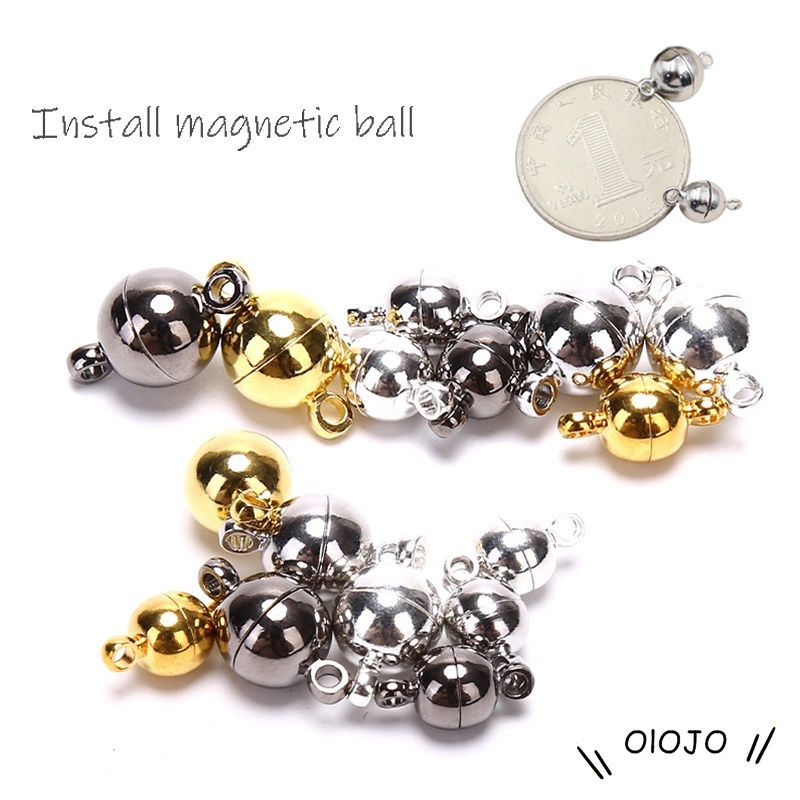 10 Pcs/set Magnetic Lobster Gesper Kalung Gesper Diy Perhiasan Buatan Tangan Aksesori Bahan - olo