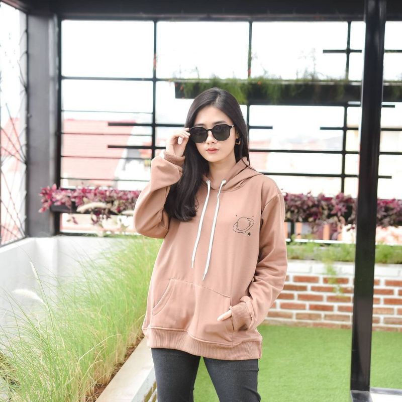 URANUS HOODIE FLEECE WANITA PRIA TERMURAH TERLARIS'