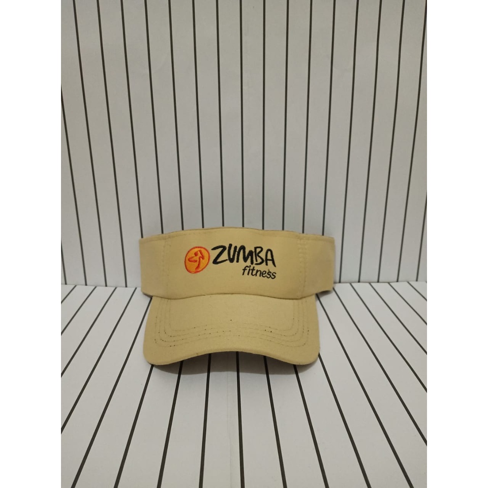 Topi Aerobik Zumba Topi Visors Senam wanita dan Pria