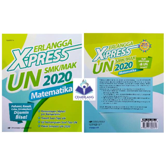 Buku Erlangga Xpress X Press Un Smk Mak 2020 Matematika Sesuai