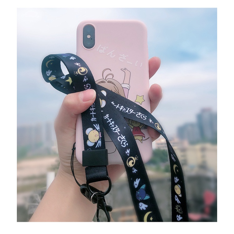 Ponsel lanyard anti-lost halter pendek dan panjang tali pergelangan tangan melebar tahan lama lionti