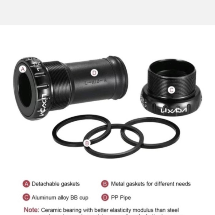 BB Bottom bracket HT2 LIXADA Hollowtech sealed bearing rasa ceramic