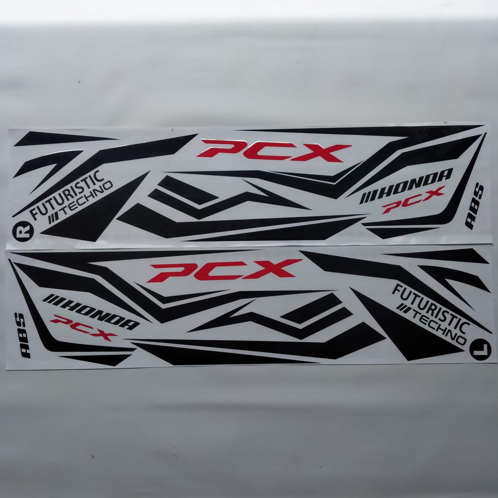 Stiker Motor Honda Pcx Variasi Lis Hitam