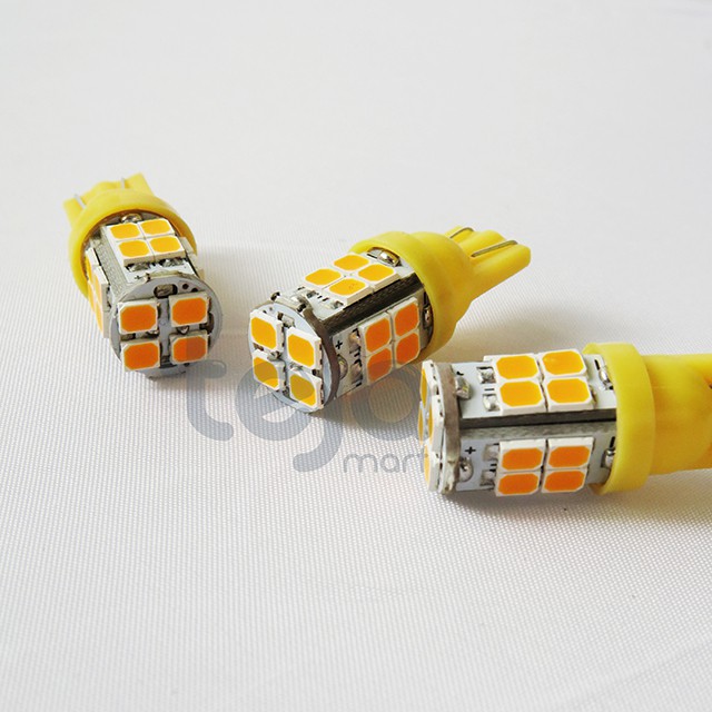 Lampu LED T10 2835 Kuning Amber Sein Senja Kota Speedometer Motor Mobil SUPER TERANG HIGH QUALITY