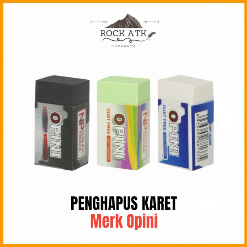 

PACK PENGHAPUS KECIL OP-40C OPINI Bio Voxy WARNA HITAM PUTIH (40PCS)