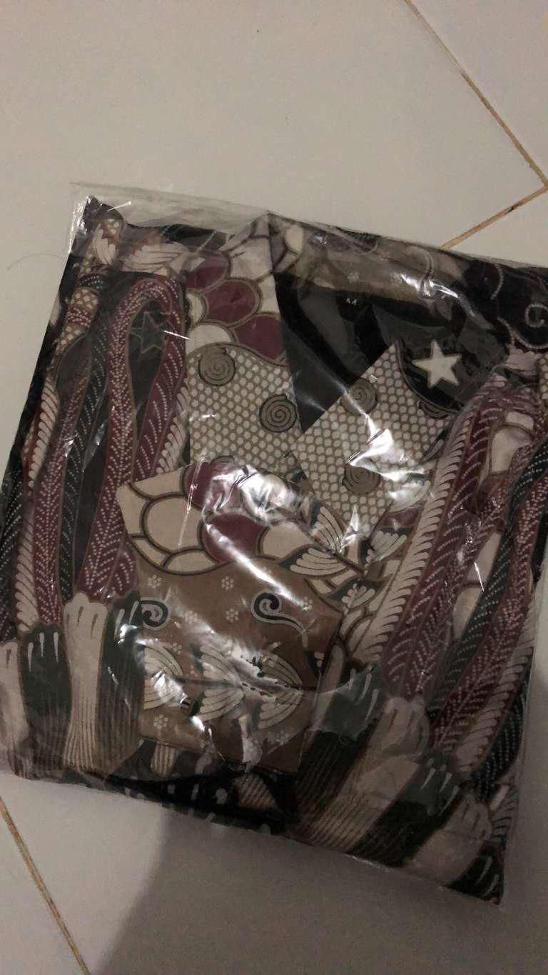 Kemeja Baju Batik Furing Pria Lengan Panjang Slimfit Modern Batik Jawa Solo Slim Fit Premium Pcw005