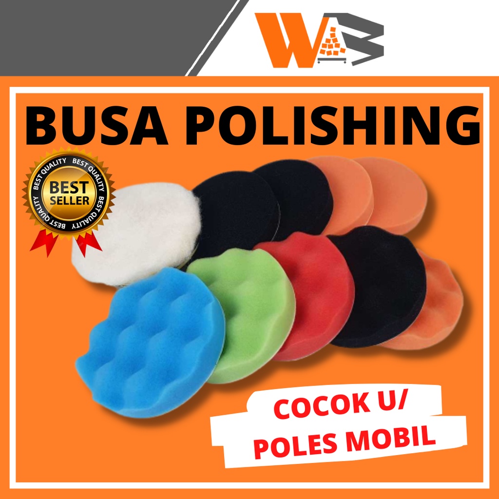 COD Alat Poles Mobil Busa Poles Body Mobil Motor 5 Inch Spon Detailing Poles Mobil Motor 10 Pcs H71