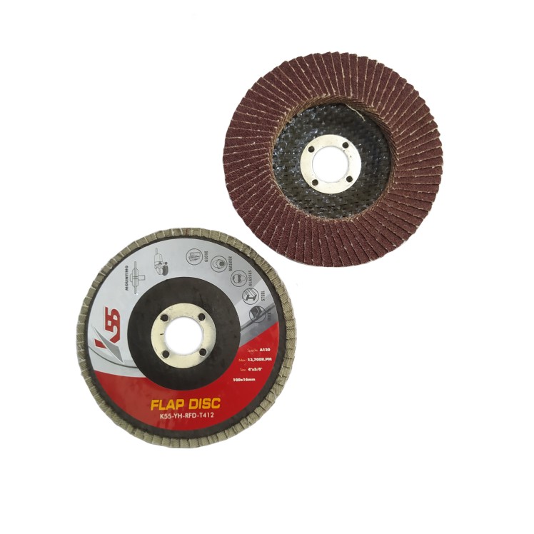 Amplas Susun Grinda 4 inch Flap Disc Grade 80 #80 Grit 80 Mata Gerinda Amplas Tumpuk MERK RANDOM