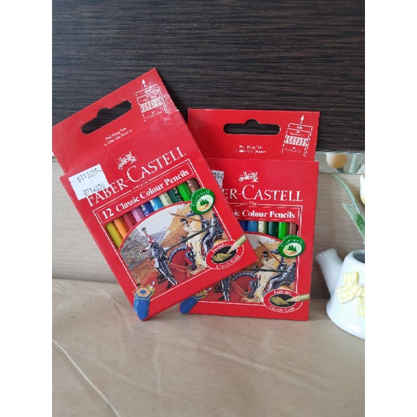 

FABER-CASTELL CLASSIC COLOUR PENCILS 12 115851 / PENSIL WARNA ISI 12 PENDEK