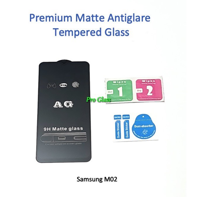 Samsung M02 / M21 / M51 FULL COVER ANTI GLARE / DOFF Premium Tempered Glass