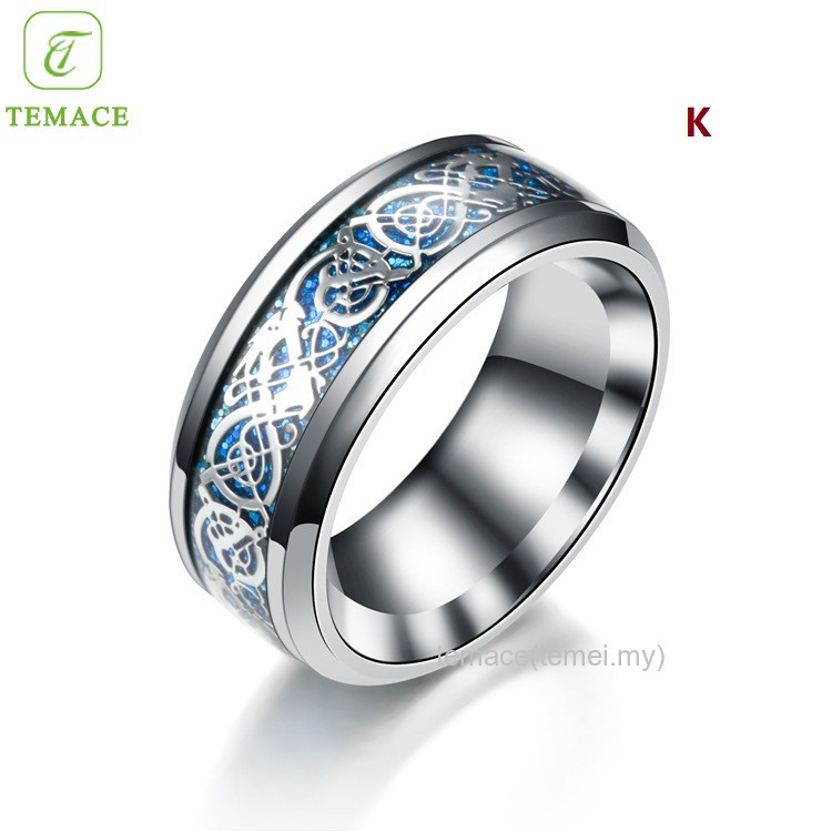 Cincin pria onix hitam kotak # Cincin monel besi putih asli karat silver murah cowok keren Makassar