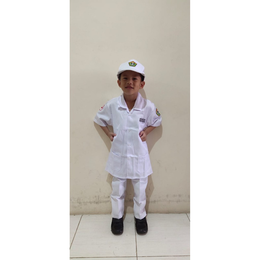 SB Collection Stelan Seragam Irya Profesi Dokter Kostum Baju Anak Cilik Laki-Laki