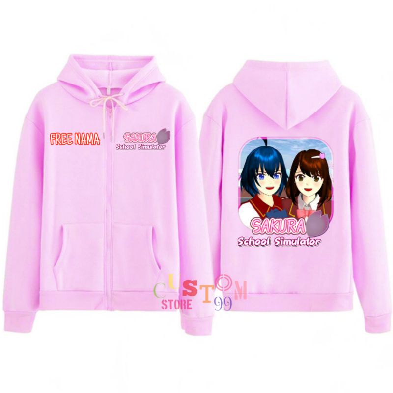 JAKET ZIPPER ANAK SAKURA SCHOOL SIMULATOR TERBARU BAHAN TEBAL