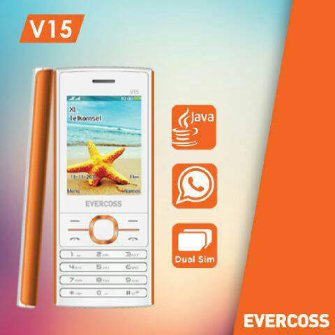 HP EVERCOSS V 15 / V15 DUAL GSM GARANSI 1 TAHUN