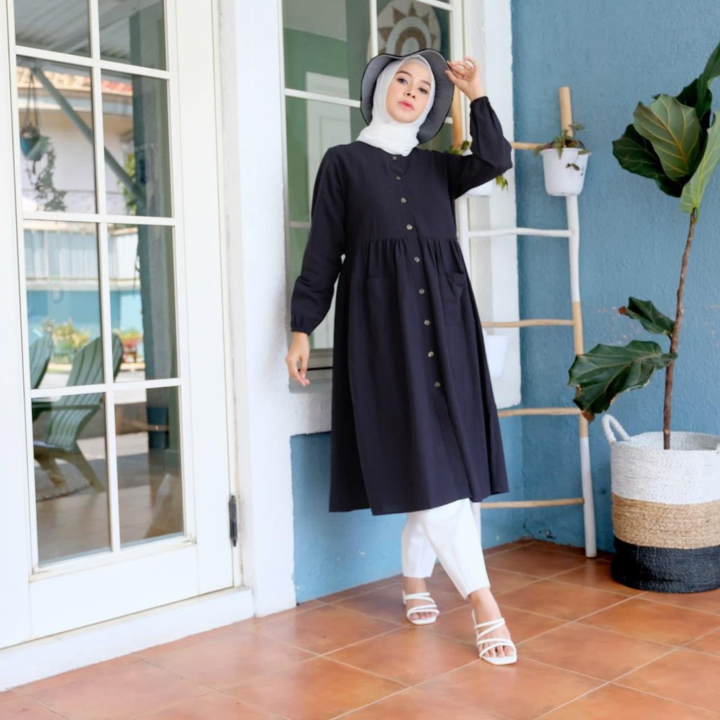 KLANIA LONG TUNIC / TUNIK / ATASAN WANITA / ATASAN KONDANGAN