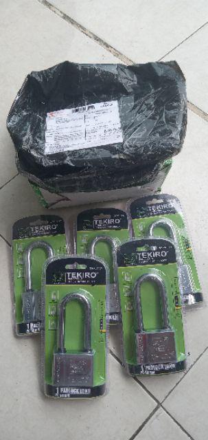 Tekiro Kunci Gembok 50mm Pjg+4 Anak Kunci Original / Padlock Long 50mm
