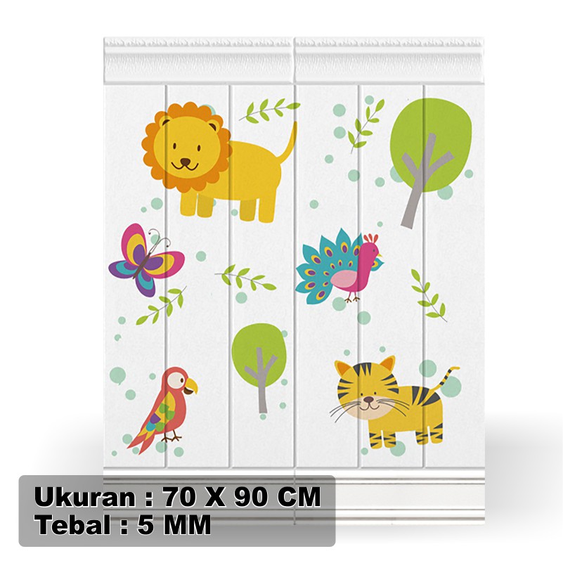 Wallpaper Dinding Kamar Tidur 70x90CM Wallpaper Foam Wallpaper 3d Wallpaper Dinding Polos Motif Karakter Anak-WLF9009