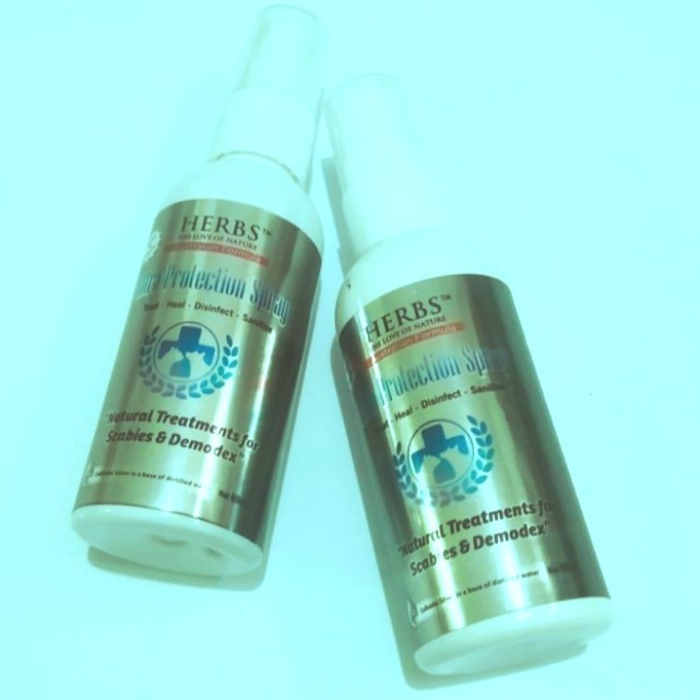 HERBS ULTRA PROTECTION SPRAY 60 ML OBAT KUTU SCABIES JAMUR BOROK SPRAY