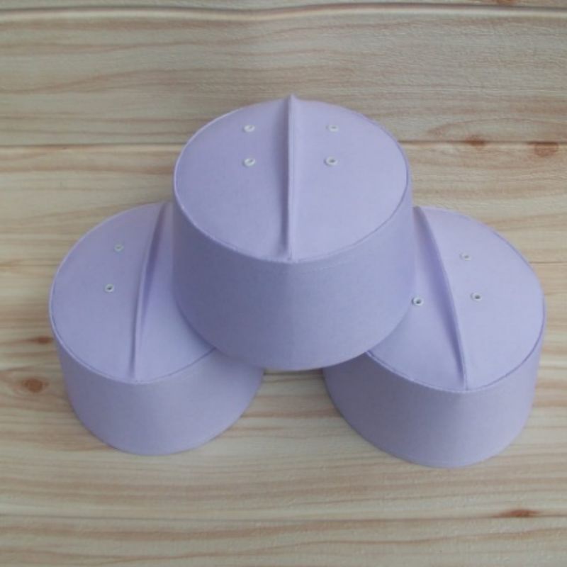 Peci songkok asagofah putih polos tebal / kopiah haji