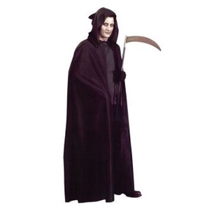 jubah hitam halloween death reaper satan iblis vampir dracula cloak