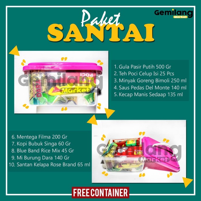 

Bf31Gf Paket Sembako Santai Gdf601