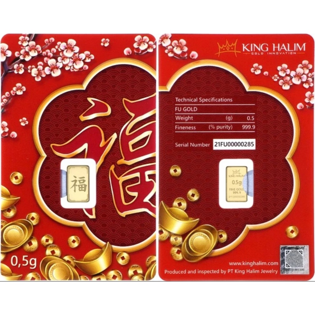 LOGAM MULIA EMAS KING HALIM 0.5 GR - FU