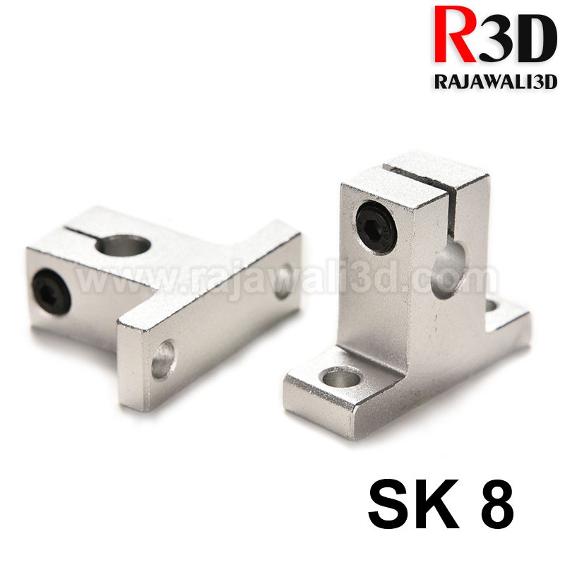 2Pcs Linear Rail Shaft Guide Support Bracket Vertical Optical Axis Holder SK12 