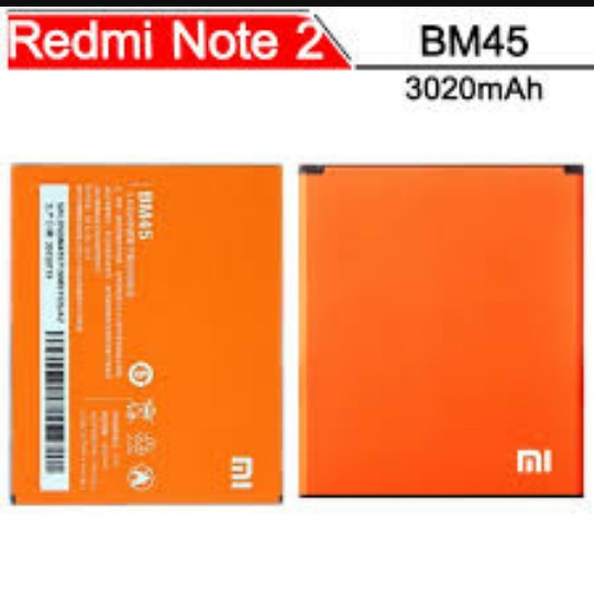 Baterai Batrai Xiaomi Redmi Note 2 / Xiaomi BM-45 / Xiaomi BM45
