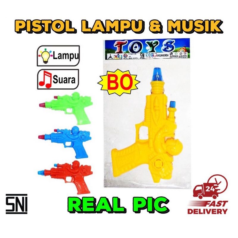 MAINAN ANAK PISTOL ROBOT BATERAI