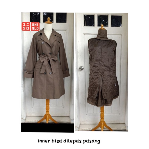 trench coat uniqlo (inner bisa dilepas pasang)