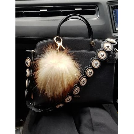 silver studs bag strap