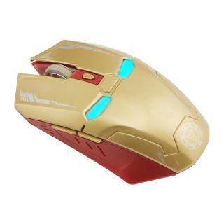 CHUYI Iron Man Wireless Mouse Gaming Silent Mouse 2.4G