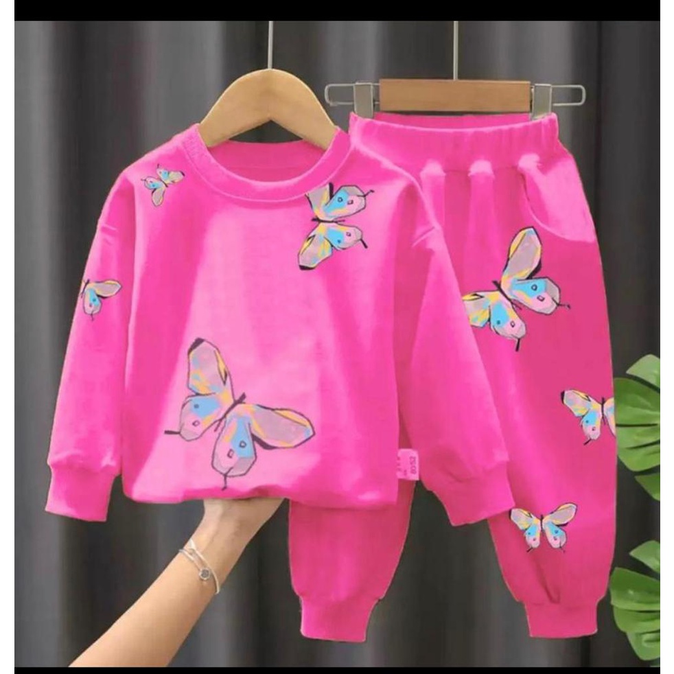 COD BEST SELLER FREE ONGKIR Setelan Sweater Baju Anak Wanita BabyTerry